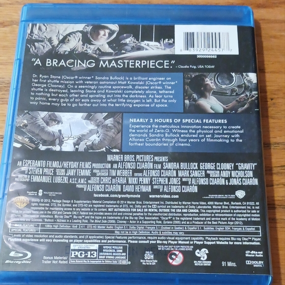 GRAVITY on BLU-RAY Sandra Bullock - Picture 2 of 2